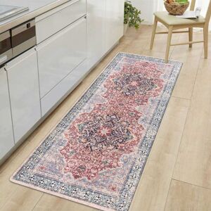 World Rug Gallery Transitional Medallion Cushioned Anti-Fatigue Mat Multi 18 in. X 47 in. World Rug Gallery Transitional Medallion Cushioned Anti-Fatigue Mat Multi 18 in. X 47 in.