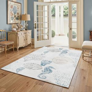 Farfarview Boho Coastal Area Rugs for Living Room, Faux Wool Soft Washable Bedroom Rugs Coastal Beige 5' x 7' Farfarview Boho Coastal Area Rugs for Living Room, Faux Wool Soft Washable Bedroom Rugs Coastal Beige 5' x 7'