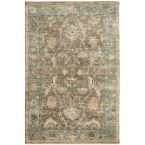 SAFAVIEH Couture Hand-knotted Oushak Phera Traditional Oriental Wool Rug with Fringe Brown/Blue 6' x 9' SAFAVIEH Couture Hand-knotted Oushak Phera Traditional Oriental Wool Rug with Fringe Brown/Blue 6' x 9'
