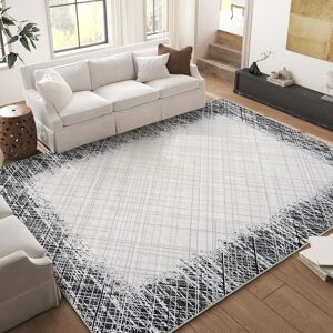 YUN Washable Area Rug ,Non Slip Low Pile Pearl Velvet Abstract Carpet, Modern Rug for Living Room Bedroom Grey 9' x 12' YUN Washable Area Rug ,Non Slip Low Pile Pearl Velvet Abstract Carpet, Modern Rug for Living Room Bedroom Grey 9' x 12'