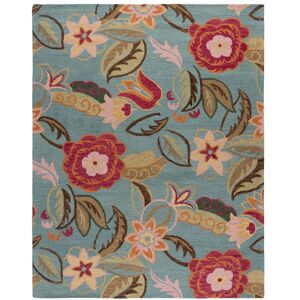 SAFAVIEH Handmade Blossom Vertie Modern Floral Wool Rug Blue/Multi 8' x 10' SAFAVIEH Handmade Blossom Vertie Modern Floral Wool Rug Blue/Multi 8' x 10'