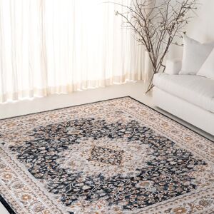 SAFAVIEH Lauren Ralph Lauren Kitza Transitional Rug Ivory/Navy 6'7 SAFAVIEH Lauren Ralph Lauren Kitza Transitional Rug Ivory/Navy 6'7