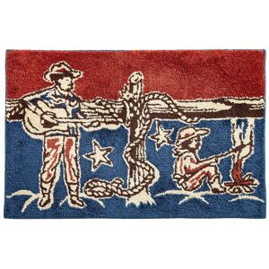Paseo Road by HiEnd Accents Tasha Polizzi for Paseo Road Patchwork Bandana Strumming Cowboy Jacquard Bath & Kitchen Rug, 24 Blue/Red 24 Paseo Road by HiEnd Accents Tasha Polizzi for Paseo Road Patchwork Bandana Strumming Cowboy Jacquard Bath & Kitchen Rug, 24 Blue/Red 24