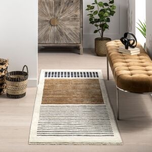Nuloom Keeva Modern Striped Fringe Area Rug Cream 2' 8 Nuloom Keeva Modern Striped Fringe Area Rug Cream 2' 8