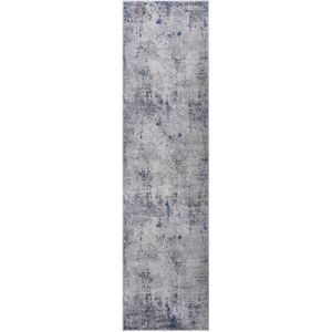 Klair Living MARFI Collection Silver / Blue / Abstract Non-Shedding Doormat Rug Silver 96 Klair Living MARFI Collection Silver / Blue / Abstract Non-Shedding Doormat Rug Silver 96