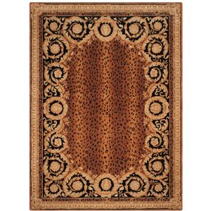 SAFAVIEH Handmade Naples Ffiona Traditional Oriental Wool Rug Black/Gold 8' x 11' SAFAVIEH Handmade Naples Ffiona Traditional Oriental Wool Rug Black/Gold 8' x 11'