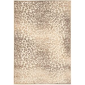 SAFAVIEH Paradise Irana Leopard Viscose Rug Creme 2'7 SAFAVIEH Paradise Irana Leopard Viscose Rug Creme 2'7