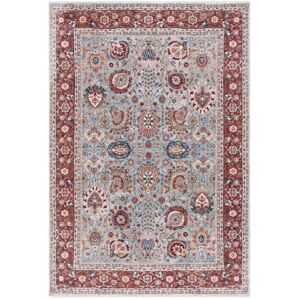 Lauren Ralph Lauren Eriko Traditional Oriental Rug Grey Blue/Red 5' x 8' Lauren Ralph Lauren Eriko Traditional Oriental Rug Grey Blue/Red 5' x 8'