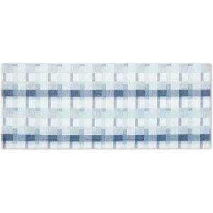Martha Stewart Stella Owen Plaid Slip-Resistant Kitchen Mat Blue/White 20 Martha Stewart Stella Owen Plaid Slip-Resistant Kitchen Mat Blue/White 20
