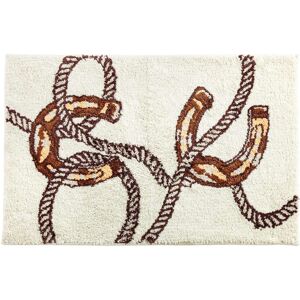 Paseo Road by HiEnd Accents Tasha Polizzi for Paseo Road Pierre Equestrian Horseshoes and Rope Motif Jacquard Bath & Kitchen Rug, 24 Brown 24 Paseo Road by HiEnd Accents Tasha Polizzi for Paseo Road Pierre Equestrian Horseshoes and Rope Motif Jacquard Bath & Kitchen Rug, 24 Brown 24