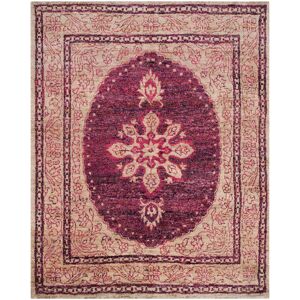 SAFAVIEH Hand-knotted Tangier Gunhilde Modern Wool Rug Fuchsia/Beige 8' x 10' SAFAVIEH Hand-knotted Tangier Gunhilde Modern Wool Rug Fuchsia/Beige 8' x 10'
