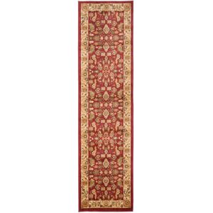 SAFAVIEH Heirloom Aleah Traditional Oriental Rug Red/Creme 2'3 SAFAVIEH Heirloom Aleah Traditional Oriental Rug Red/Creme 2'3