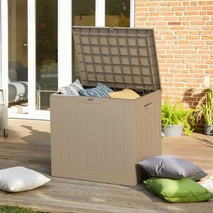 SUNCROWN 35 Gallon Outdoor Patio Resin Storage Deck Box, Indoor Outdoor Small Water Resistant Lockable Storage Container Grey 21.6 In. W X 20.5 In. H X 16.9 In. D SUNCROWN 35 Gallon Outdoor Patio Resin Storage Deck Box, Indoor Outdoor Small Water Resistant Lockable Storage Container Grey 21.6 In. W X 20.5 In. H X 16.9 In. D