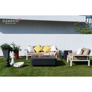 Elementi Plus Bergamo 60,000 BTU Concrete Propane Fire Dining Table with Fire Glass & Cover - 42.1 x 42.1 x 13.8 Black 42.1 x 42.1 x 13.8 Elementi Plus Bergamo 60,000 BTU Concrete Propane Fire Dining Table with Fire Glass & Cover - 42.1 x 42.1 x 13.8 Black 42.1 x 42.1 x 13.8
