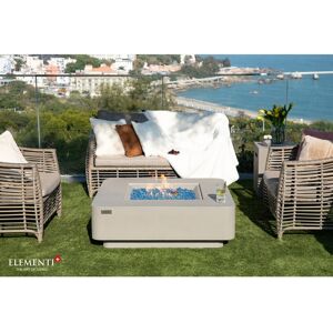 Elementi Plus Lucerne 60,000 BTU Concrete Propane Fire Dining Table with Fire Glass & Cover - 42.1 x 42.1 x 13.8 Grey 42.1 x 42.1 x 13.8 Elementi Plus Lucerne 60,000 BTU Concrete Propane Fire Dining Table with Fire Glass & Cover - 42.1 x 42.1 x 13.8 Grey 42.1 x 42.1 x 13.8