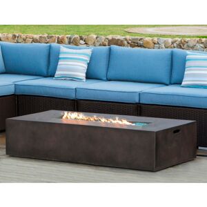 COSIEST Outdoor Rectangle Concrete Fire Pit Table (50,000 BTU) Dark Bronze 56.0 In. L X 28.0 In. W X 12.0 In. H COSIEST Outdoor Rectangle Concrete Fire Pit Table (50,000 BTU) Dark Bronze 56.0 In. L X 28.0 In. W X 12.0 In. H