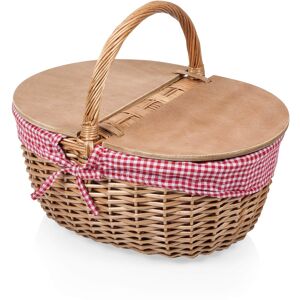 Picnic Time Country Picnic Basket, (Red & White Gingham Pattern) - N/A Red & White N/A Picnic Time Country Picnic Basket, (Red & White Gingham Pattern) - N/A Red & White N/A