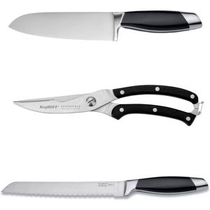 BergHOFF Moon 3Pc Stainless Steel Cutlery Set Silver 3Pc BergHOFF Moon 3Pc Stainless Steel Cutlery Set Silver 3Pc