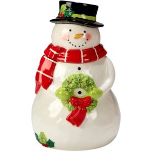 Certified International Holiday Magic Snowman 78 oz. 3-D Cookie Jar Multi-Color 7.0 In. W X 10.75 In. H X 7.0 In. D Certified International Holiday Magic Snowman 78 oz. 3-D Cookie Jar Multi-Color 7.0 In. W X 10.75 In. H X 7.0 In. D
