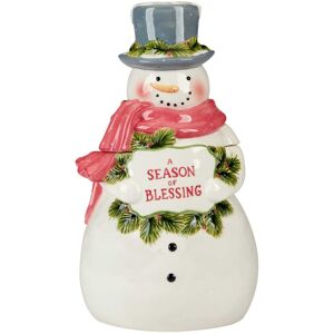 Certified International Snowman Greetings 3-D Cookie Jar - 6.875 Off-White 6.875 Certified International Snowman Greetings 3-D Cookie Jar - 6.875 Off-White 6.875