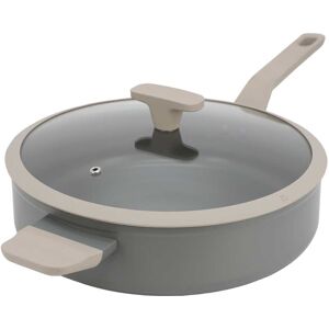 Oster 4.5 Quart Nonstick Aluminum Saute Pan with Lid in Matte Grey Grey 4.5 Quart Oster 4.5 Quart Nonstick Aluminum Saute Pan with Lid in Matte Grey Grey 4.5 Quart