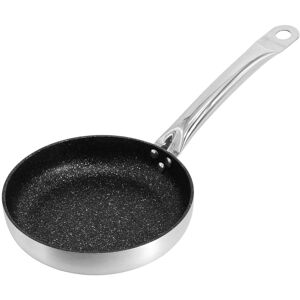 Korkmaz 9 Inch Pro Professional Series Tava and Frypan in Brushed Silver Silver 18.0 In. L X 9.0 In. W X 2.0 In. H Korkmaz 9 Inch Pro Professional Series Tava and Frypan in Brushed Silver Silver 18.0 In. L X 9.0 In. W X 2.0 In. H
