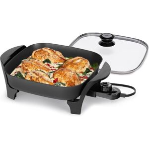 Presto 11 inch Electric Skillet w/glass lid Black 11 Inch Presto 11 inch Electric Skillet w/glass lid Black 11 Inch