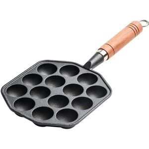 Denislawn Cast- Frying Pan Octopus Balls Fry Cast Iron Omelette Mold AS image Denislawn Cast- Frying Pan Octopus Balls Fry Cast Iron Omelette Mold AS image