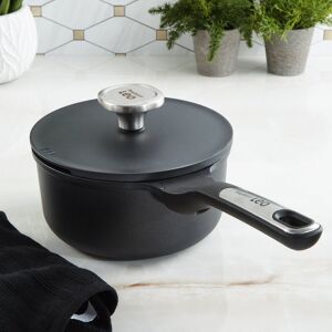 BergHOFF Phantom Nonstick Ceramic Covered Saucepan 7 inches, 2.1-quart, Recycled Cast Aluminum Black 7 BergHOFF Phantom Nonstick Ceramic Covered Saucepan 7 inches, 2.1-quart, Recycled Cast Aluminum Black 7