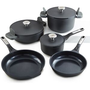 BergHOFF Phantom 8Pc Nonstick Ceramic Cookware Set with Lids, Recycled Cast Aluminum Black BergHOFF Phantom 8Pc Nonstick Ceramic Cookware Set with Lids, Recycled Cast Aluminum Black