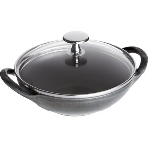 STAUB Cast Iron 0.5-qt Baby Wok Graphite Grey 0.5-qt STAUB Cast Iron 0.5-qt Baby Wok Graphite Grey 0.5-qt