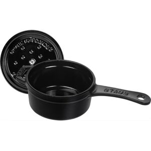 STAUB Cast Iron 0.25-qt Mini Saucepan Matte Black 0.25-qt STAUB Cast Iron 0.25-qt Mini Saucepan Matte Black 0.25-qt