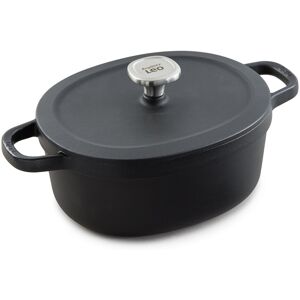 BergHOFF Graphite Enameled Cast Iron 10.75in Covered Oval Stockpot 5qt. Black 5-Quart BergHOFF Graphite Enameled Cast Iron 10.75in Covered Oval Stockpot 5qt. Black 5-Quart