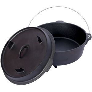GREATPLANINC Pre-Seasoned Cast Iron Dutch Oven for Outdoor Camping, 2-in-1 Cast Iron Dutch Oven Pot with Versatile Skillet Lid Black 8 Quart GREATPLANINC Pre-Seasoned Cast Iron Dutch Oven for Outdoor Camping, 2-in-1 Cast Iron Dutch Oven Pot with Versatile Skillet Lid Black 8 Quart