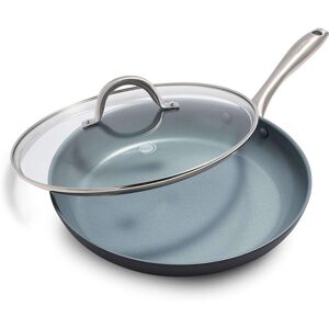 GreenPan Lima Ceramic Non Stick Covered Frypan Grey 12'' GreenPan Lima Ceramic Non Stick Covered Frypan Grey 12''