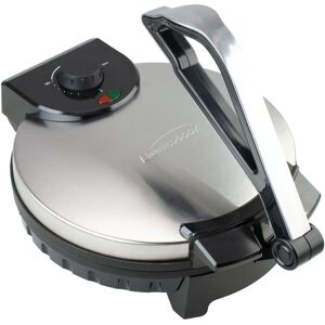 Brentwood Stainless Steel 12 Inch Nonstick Electric Skillet Tortilla Maker Adjustable Temperature Silver 18.0 In. L X 10.0 In. W X 10.0 In. H Brentwood Stainless Steel 12 Inch Nonstick Electric Skillet Tortilla Maker Adjustable Temperature Silver 18.0 In. L X 10.0 In. W X 10.0 In. H