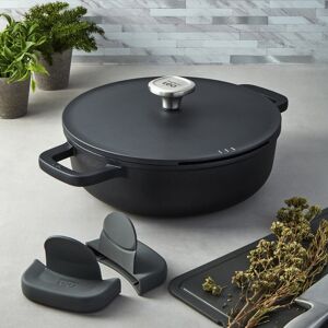 BergHOFF Phantom Nonstick Ceramic Covered Sauté Pan 11 inches, 5-quart, Recycled Cast Aluminum Black 5-Quart BergHOFF Phantom Nonstick Ceramic Covered Sauté Pan 11 inches, 5-quart, Recycled Cast Aluminum Black 5-Quart