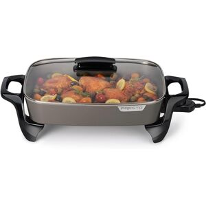 Presto 16-Inch Ceramic Electric Skillet, Grey Black Over 12 Inches Presto 16-Inch Ceramic Electric Skillet, Grey Black Over 12 Inches