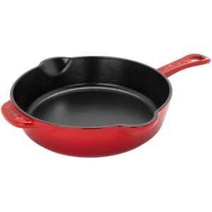 STAUB Cast Iron 8.5-inch Traditional Deep Skillet Cherry 8 Inch STAUB Cast Iron 8.5-inch Traditional Deep Skillet Cherry 8 Inch