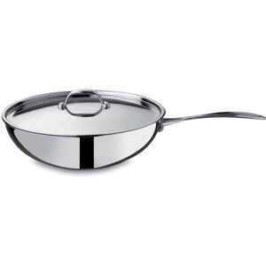 Mepra Glamour Diamond Wok Silver 12 Inch Mepra Glamour Diamond Wok Silver 12 Inch