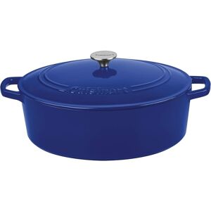 Cuisinart Chef's Classic 7-Quart, Enameled Cast Iron Oval Covered Casserole Cobalt 12.0 In. L X 12.0 In. W X 6.0 In. H Cuisinart Chef's Classic 7-Quart, Enameled Cast Iron Oval Covered Casserole Cobalt 12.0 In. L X 12.0 In. W X 6.0 In. H