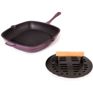 BergHOFF Neo 2pc Cast Iron 11 Purple 12.5 In. L X 18.5 In. W X 3.0 In. H BergHOFF Neo 2pc Cast Iron 11 Purple 12.5 In. L X 18.5 In. W X 3.0 In. H