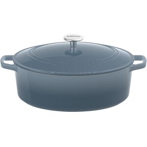 Cuisinart Chef's Classic 7-Quart, Enameled Cast Iron Oval Covered Casserole Gradient Navy 12.0 In. L X 12.0 In. W X 6.0 In. H Cuisinart Chef's Classic 7-Quart, Enameled Cast Iron Oval Covered Casserole Gradient Navy 12.0 In. L X 12.0 In. W X 6.0 In. H