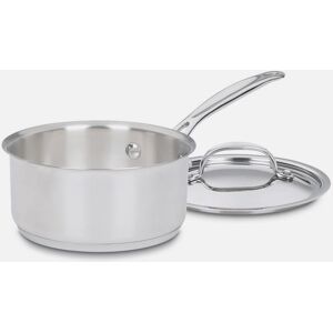 Cuisinart Chef's Classic Stainless Cookware 1 Qt. Saucepan with Cover Silver 1 Quart Cuisinart Chef's Classic Stainless Cookware 1 Qt. Saucepan with Cover Silver 1 Quart