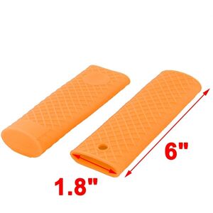 Unique Home Silicone Heat Resistant Pot Pan Stockpot Handle Sleeve Cover 2pcs - Orange Orange Unique Home Silicone Heat Resistant Pot Pan Stockpot Handle Sleeve Cover 2pcs - Orange Orange