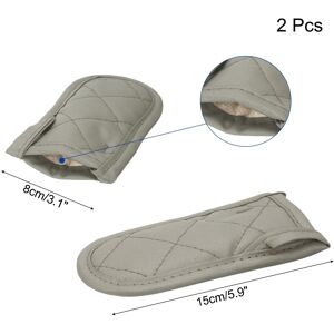 Unique 2Pcs Cast Iron Skillet Handle Covers Cotton 3.1x5.9in, Black Gray 3.1x5.9in Unique 2Pcs Cast Iron Skillet Handle Covers Cotton 3.1x5.9in, Black Gray 3.1x5.9in