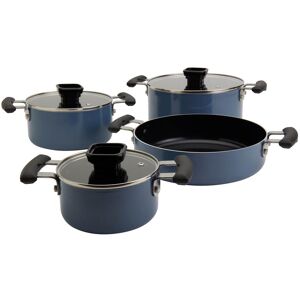 Denmark Tools for Cooks 7PC Nonstick Aluminum Cookware Set, Blue Blue 13.75 In. L X 7.0 In. H X 10.25 In. D Denmark Tools for Cooks 7PC Nonstick Aluminum Cookware Set, Blue Blue 13.75 In. L X 7.0 In. H X 10.25 In. D