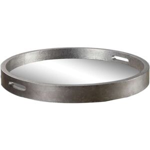 Uttermost Bechet Round Silver Wooden Tray Silver 2.375 inches high x 22.125 inches wide x 22.125 inches deep Uttermost Bechet Round Silver Wooden Tray Silver 2.375 inches high x 22.125 inches wide x 22.125 inches deep