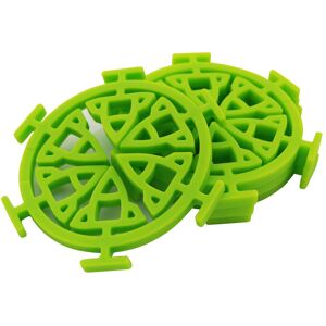 Le Chef Silicone Rocket Coaster (Pack of 4) Green 4.25 inch Diameter Le Chef Silicone Rocket Coaster (Pack of 4) Green 4.25 inch Diameter
