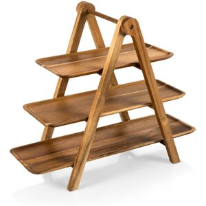 TOSCANA™ Serving Ladder 3 Tiered Serving Station Brown 18.0 In. L X 8.4 In. W X 14.75 In. H TOSCANA™ Serving Ladder 3 Tiered Serving Station Brown 18.0 In. L X 8.4 In. W X 14.75 In. H